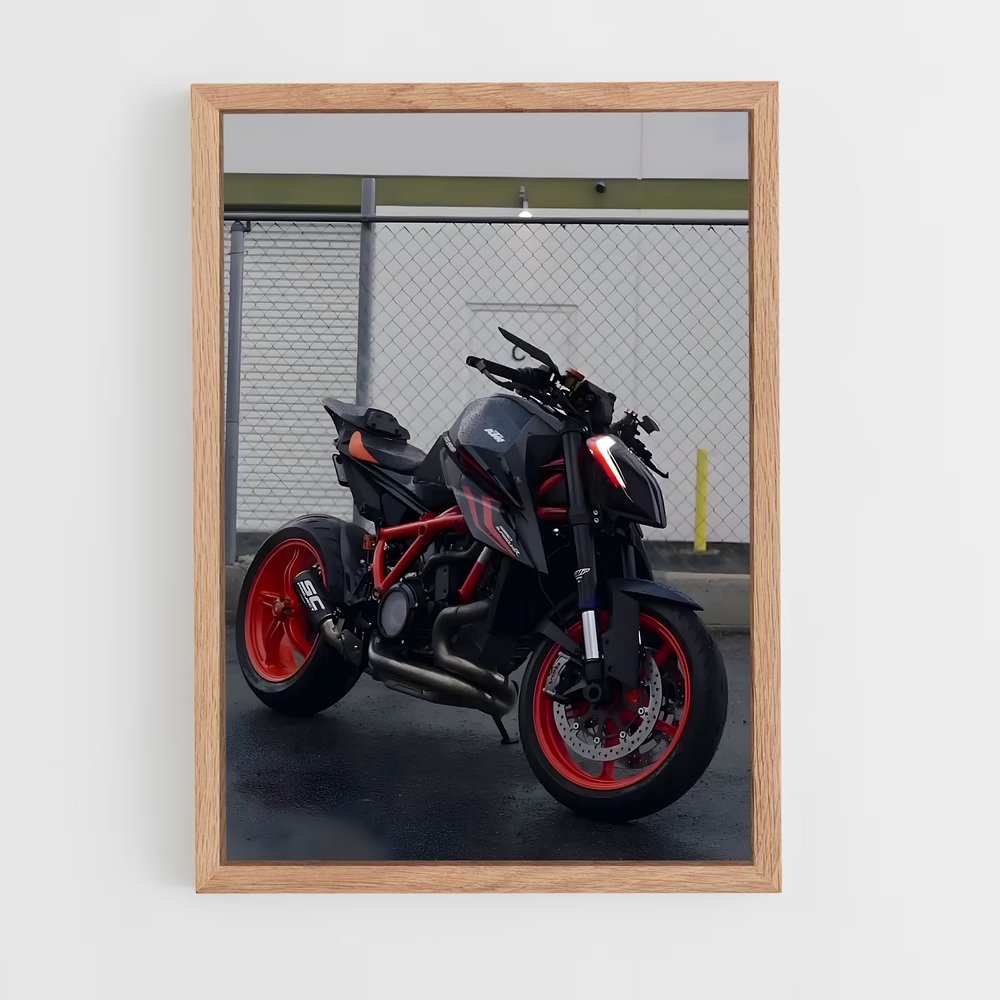 Poster Duke Noir et Rouge – affiche KTM Moto (vue 4)